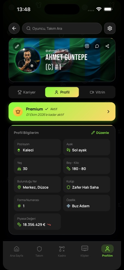Yedisekiz oyuncu profili ve piyasa değeri